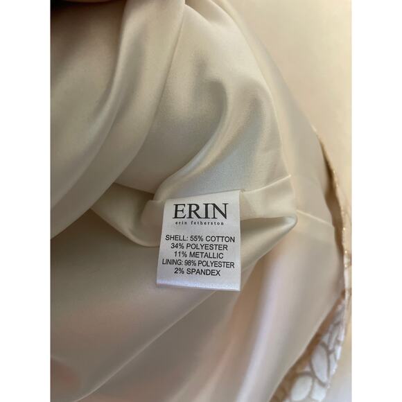 Erin Fetherston Gold Metallic Dress Size 2 Evening Out Dance Romantic Event - Picture 6 of 7